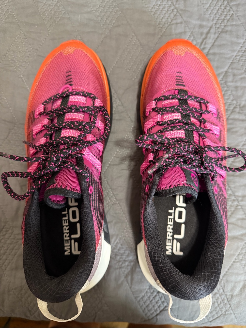 Merrell Women's Pink and Orange Athletic Sneakers